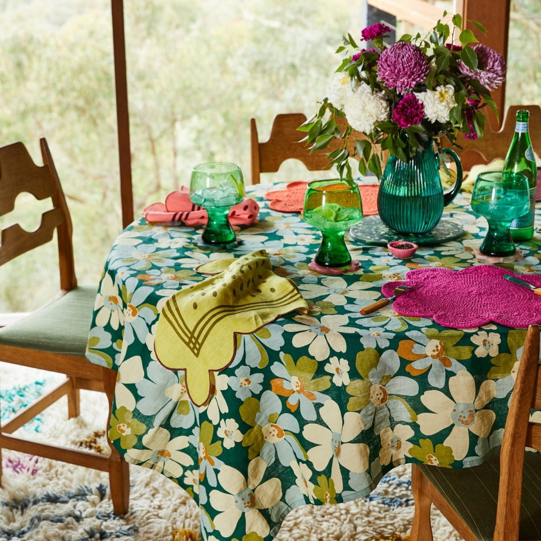 Spilsby Linen Table Cloth - Sage x Clare - Ruby's Home Store