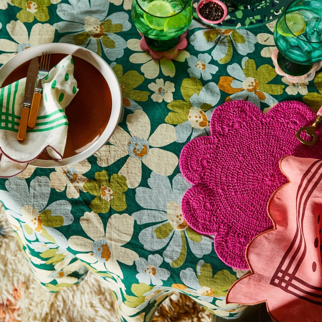 Spilsby Linen Table Cloth - Sage x Clare - Ruby's Home Store