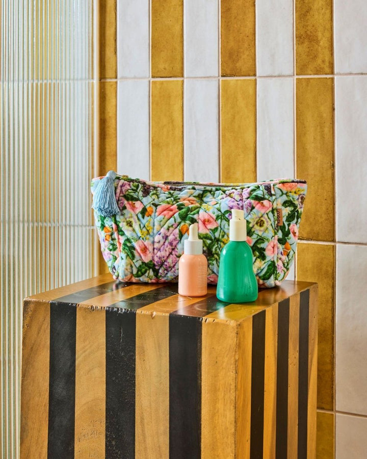 Spring in the Air Velvet Toiletry Bag - Kip & Co - Ruby's Home Store