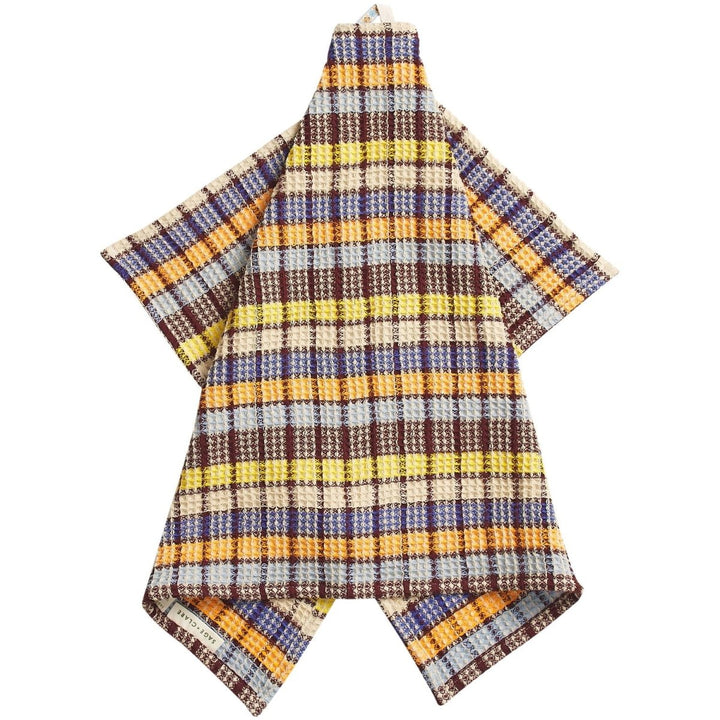 Stela Check Tea Towel - Cornflower - Sage x Clare - Ruby&