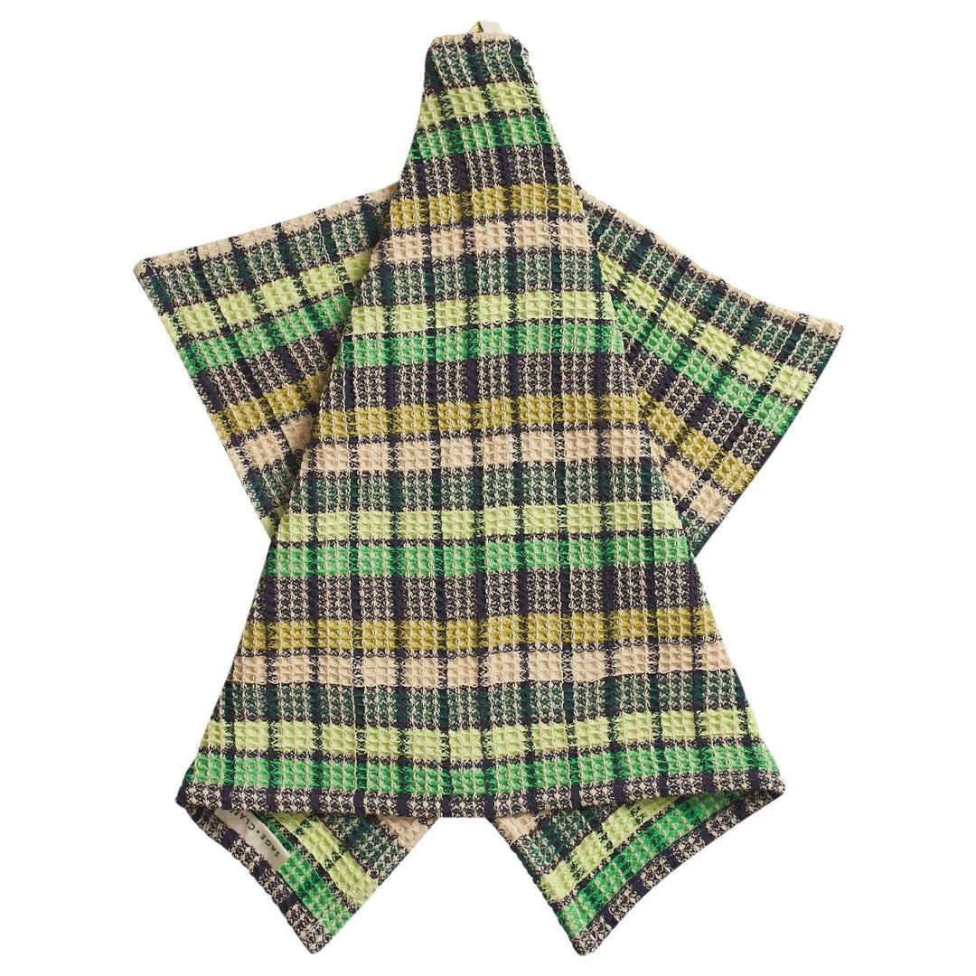 Stela Check Tea Towel - Verdant - Sage x Clare - Ruby's Home Store