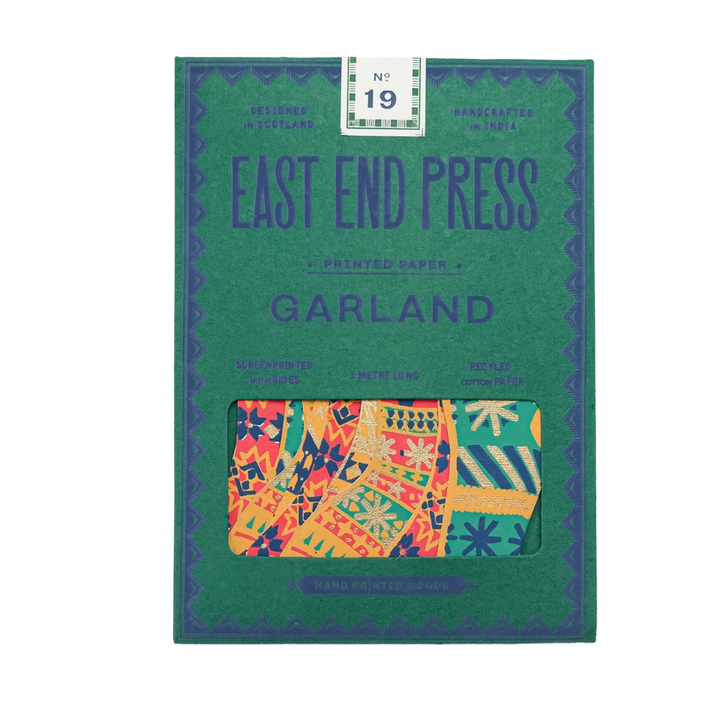 Festive Stockings Sewn Garland - East End Press