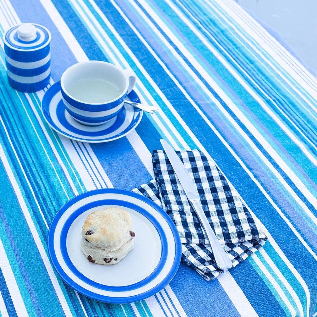 Striped Rectangle Cotton Tablecloth - Ruby's Home Store