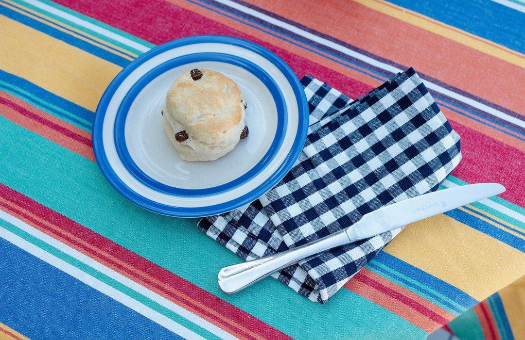 Striped Rectangle Cotton Tablecloth - Ruby's Home Store