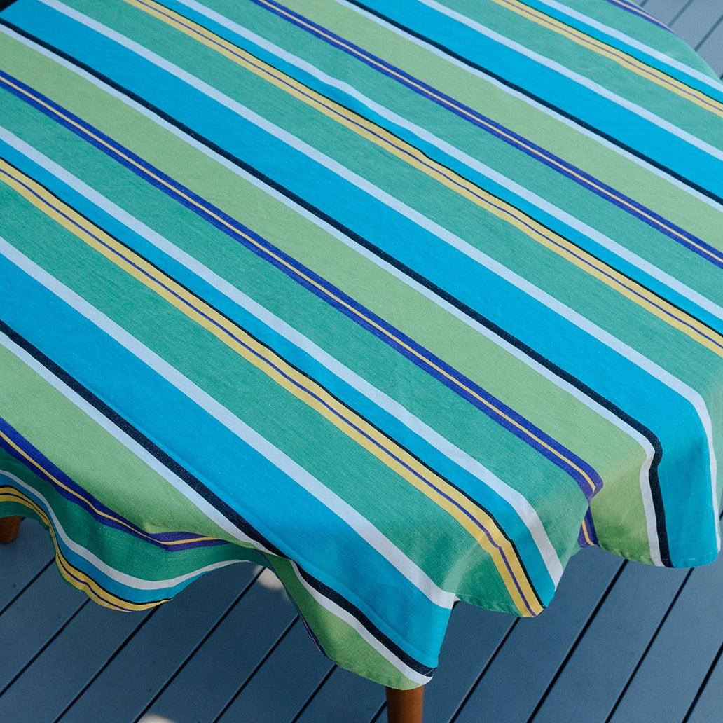 Striped Rectangle Cotton Tablecloth - Ruby's Home Store