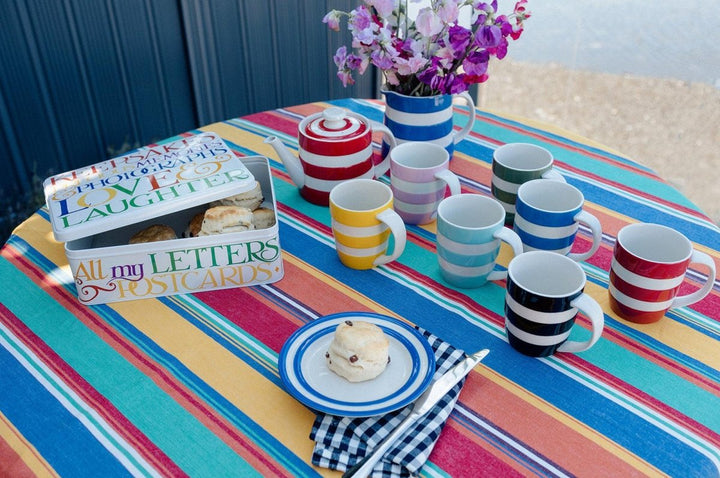 Striped Rectangle Cotton Tablecloth - Ruby's Home Store