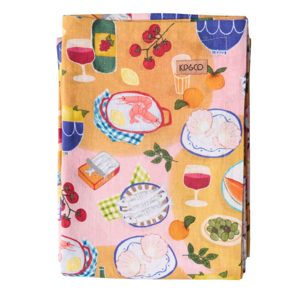 Supper Club Linen Rectangle Tablecloth - Kip & Co - Ruby's Home Store