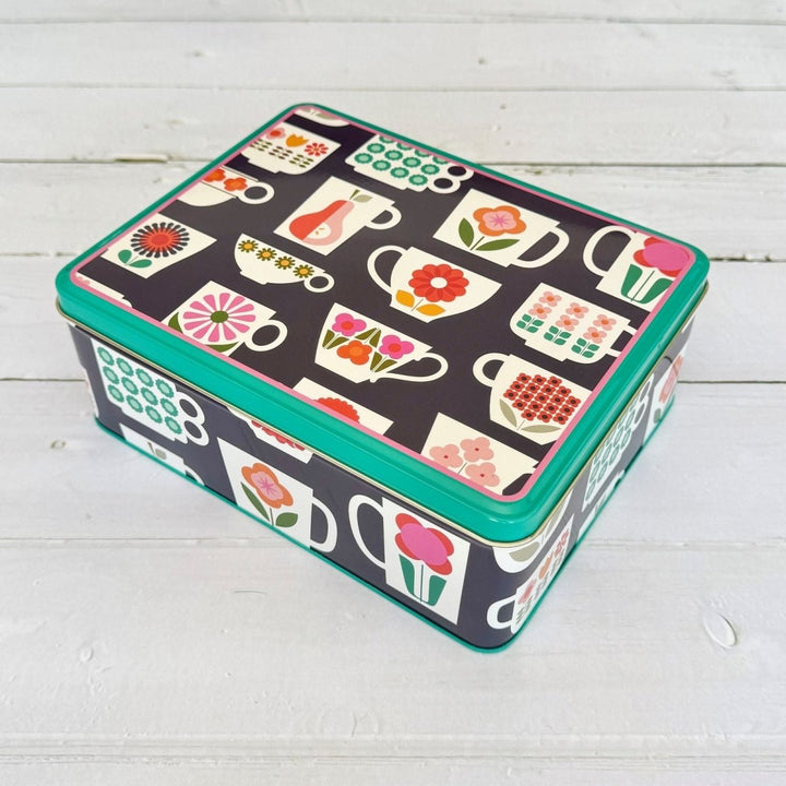 Tea Cup Biscuit Tin - Kate Rhees (Copy) - Ruby's Home Store