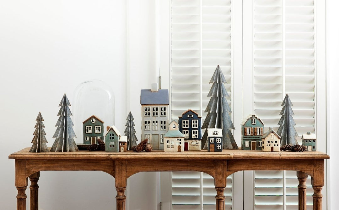 Tea Light House - Navy - Ruby's Home Store