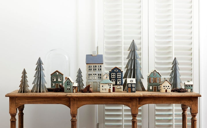 Tea Light House - Navy - Ruby's Home Store