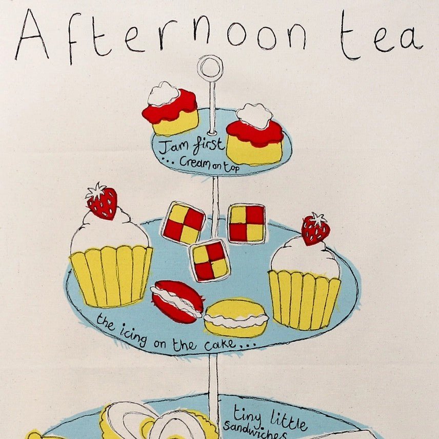 Tea Time Tea Towel - Poppy Treffry ( - Ruby's Home Store