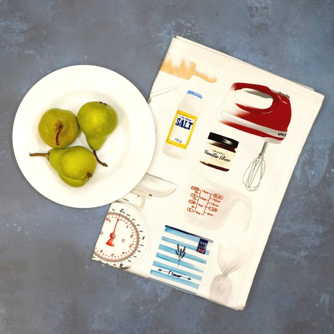Time To Bake Tea Towel - Corrine Alexander - Ruby&