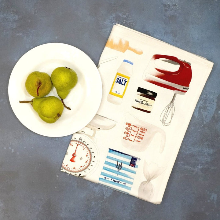 Time To Bake Tea Towel - Corrine Alexander - Ruby&
