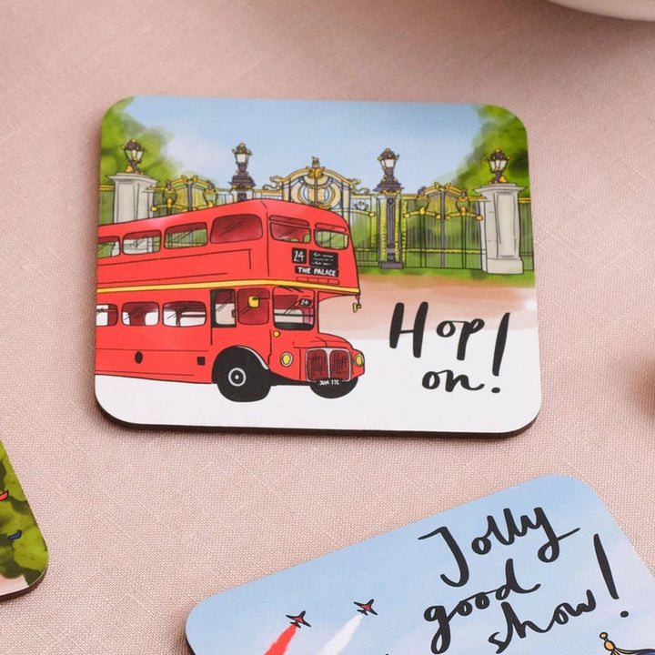 Trooping The Colour Coaster Set – Set of 4 - Victoria Eggs - Ruby&