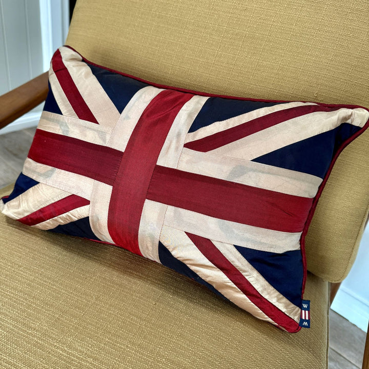 Silk Union Jack Cushion