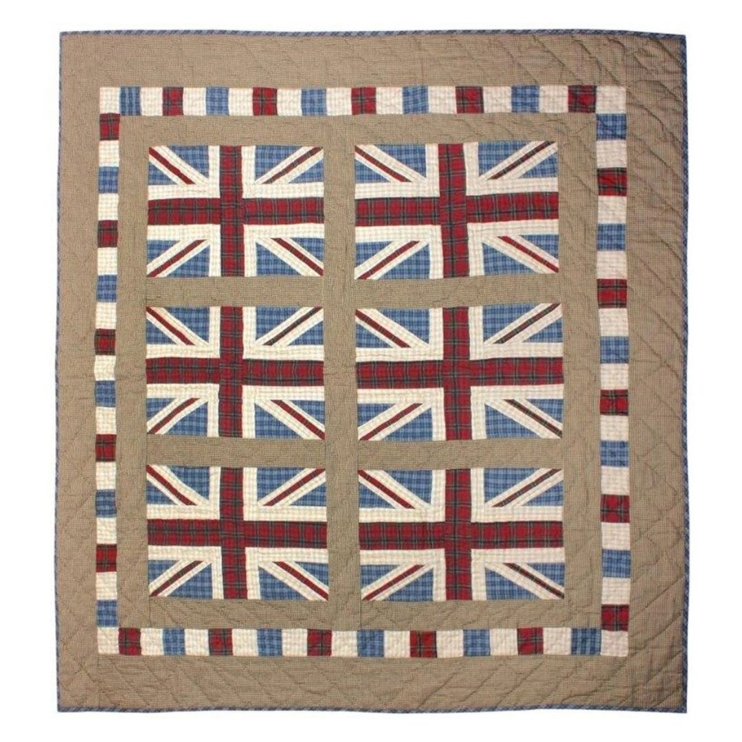 Union Jack Quilted Throw - Ruby's Home Store