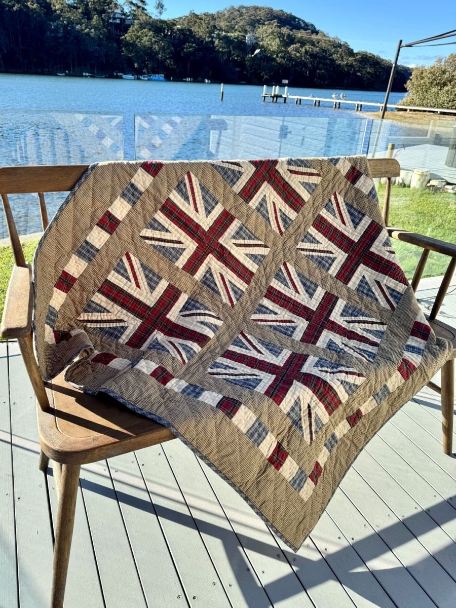 Union Jack Quilted Throw - Ruby's Home Store