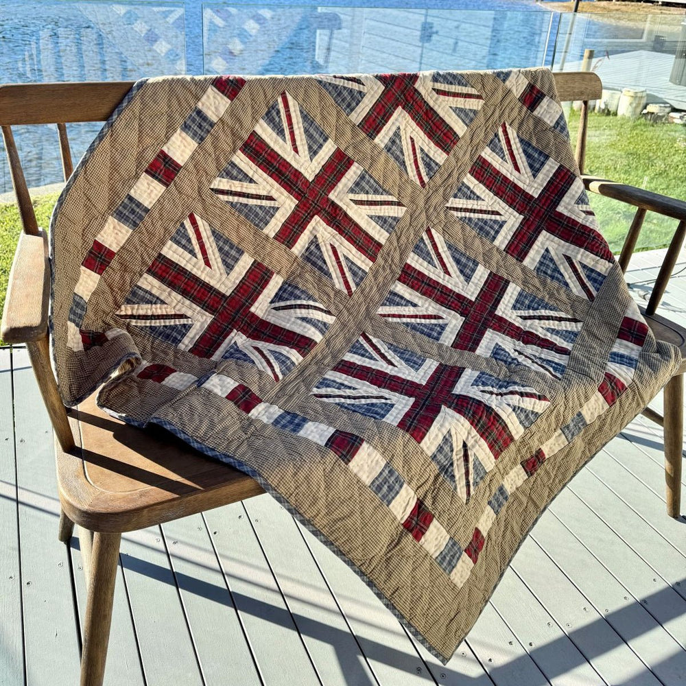 Union Jack Quilted Throw - Ruby's Home Store