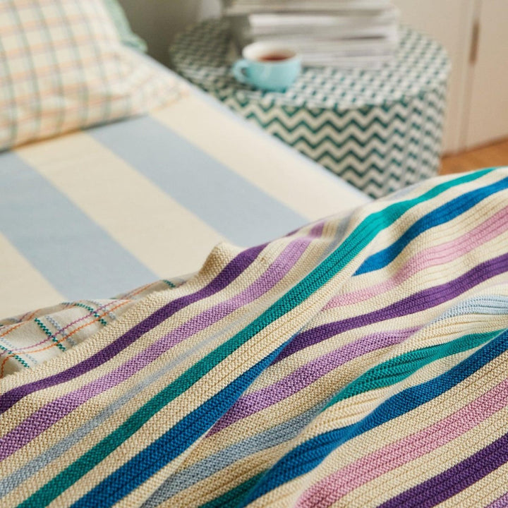 Ventnor Ribbed Knit Throw - Sage x Clare - Ruby's Home Store