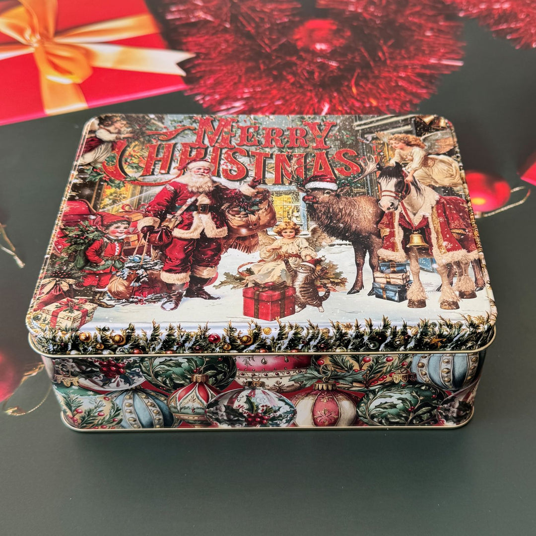 Vintage Christmas Biscuit Tin