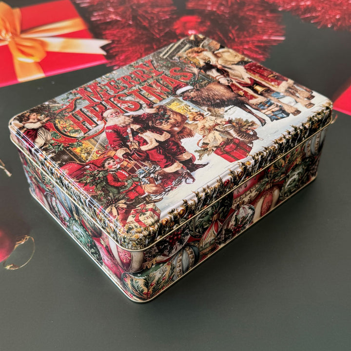 Vintage Christmas Biscuit Tin
