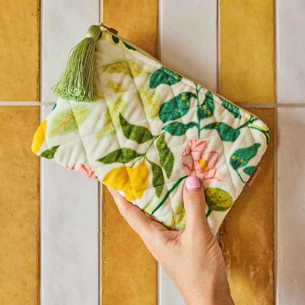 Wander Velvet Cosmetic Purse - Kip & Co - Ruby's Home Store