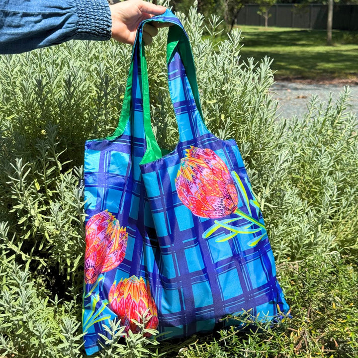 Warratah Shopping Bag - Ruby Olive