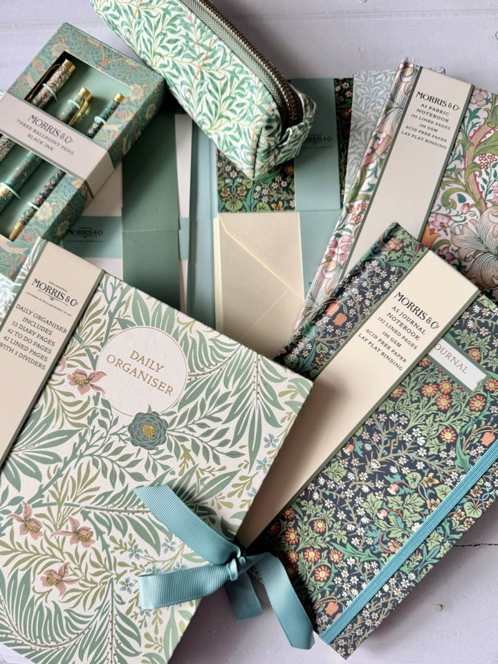 William Morris A5 Journal Notebook - Ruby&