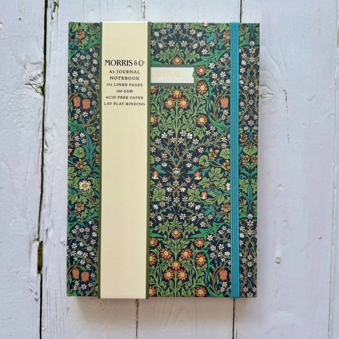 William Morris A5 Journal Notebook - Ruby&