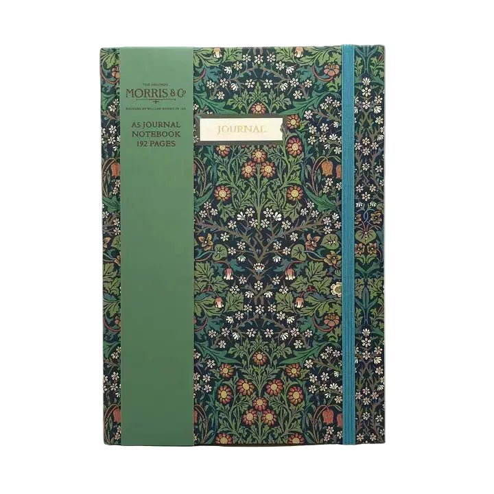 William Morris A5 Journal Notebook - Ruby&
