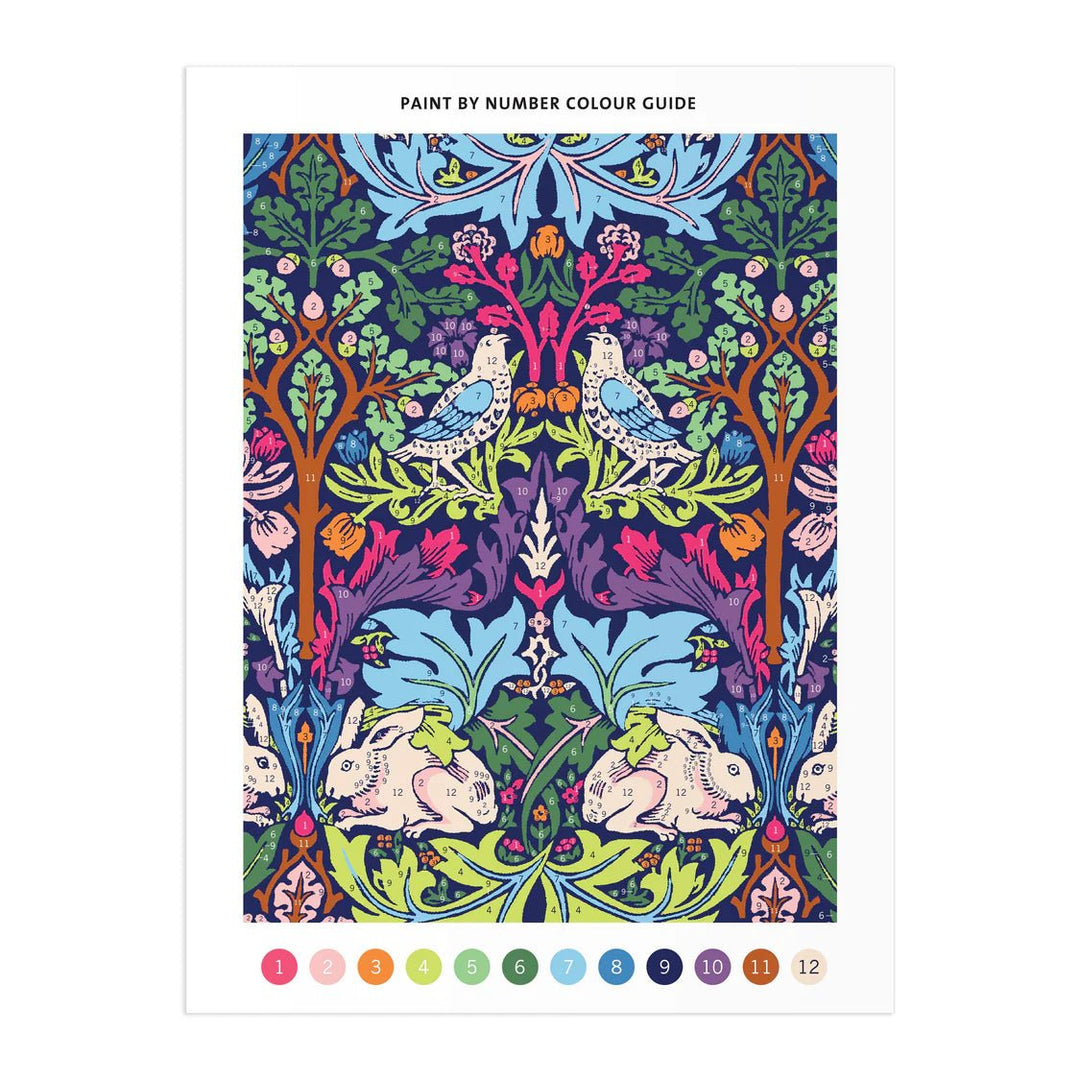 William Morris Brother Rabbit Paint by Number Kit - Ruby's Home Store