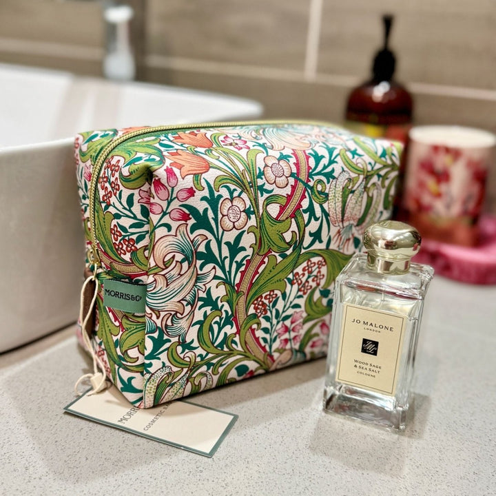 William Morris Cosmetic Toiletries Bag - Ruby&