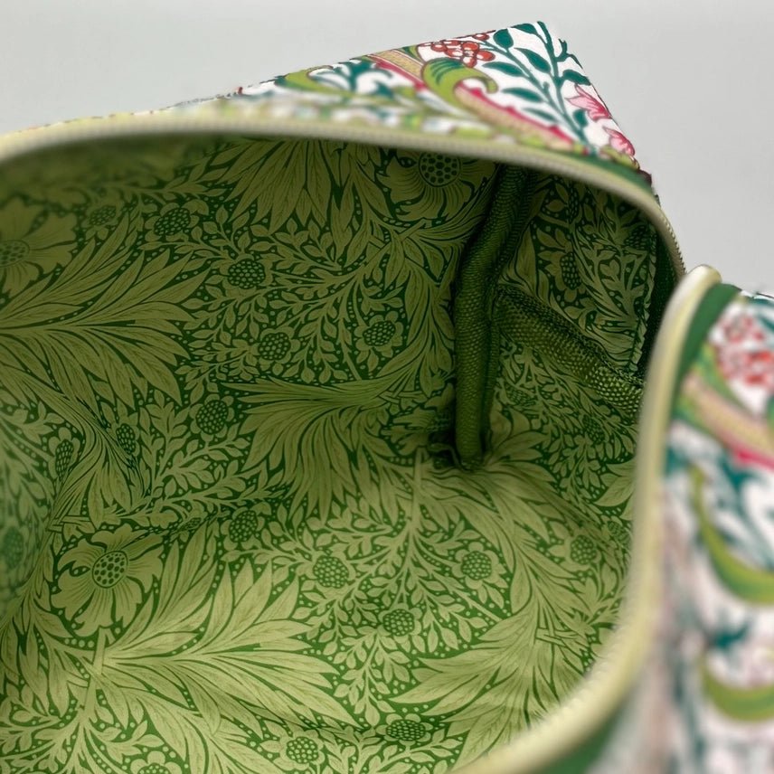 William Morris Cosmetic Toiletries Bag - Ruby&