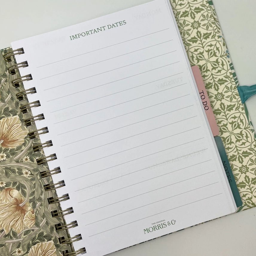 William Morris Daily Organiser - Ruby&