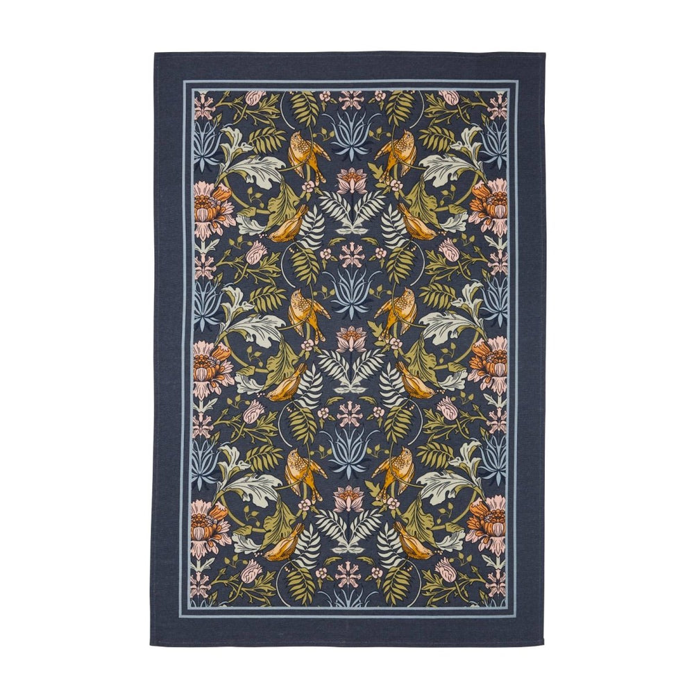 William Morris Finch and Flower Tea Towel - Ruby's Home Store