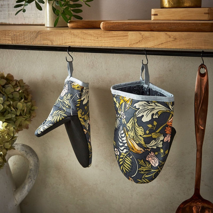 William Morris Flower and Finch Microwave Mitts - Ruby's Home Store