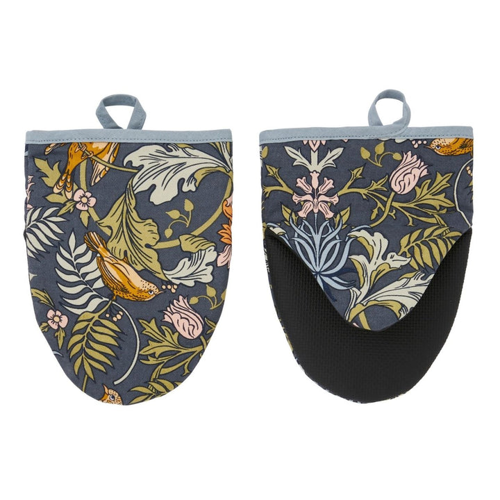 William Morris Flower and Finch Microwave Mitts - Ruby's Home Store