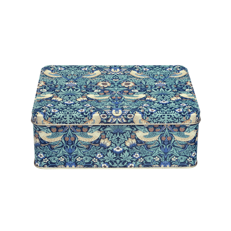 William Morris Strawberry Thief Biscuit Tin - Ruby's Home Store