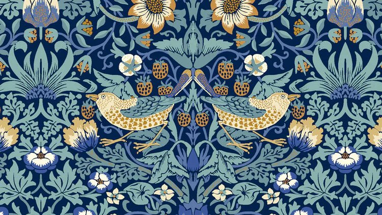 William Morris Strawberry Thief Biscuit Tin - Ruby's Home Store