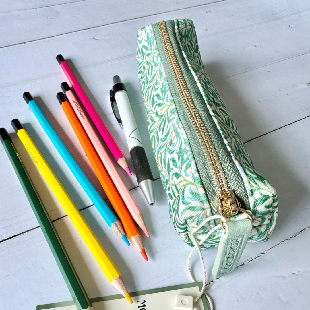 William Morris - Willow Boughs - Slim Pencil Case - Ruby&