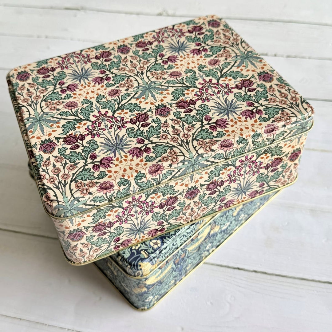 William Morris Woodland Weeds Biscuit Tin - Ruby's Home Store