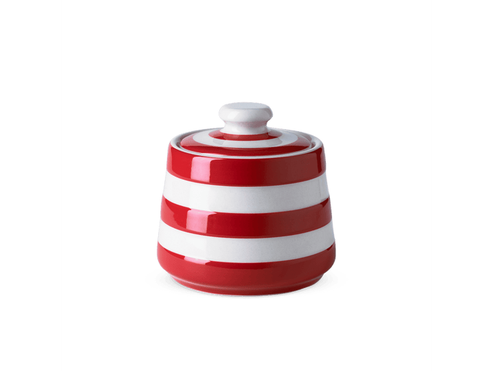 Cornishware Covered Sugar Bowl - Red
