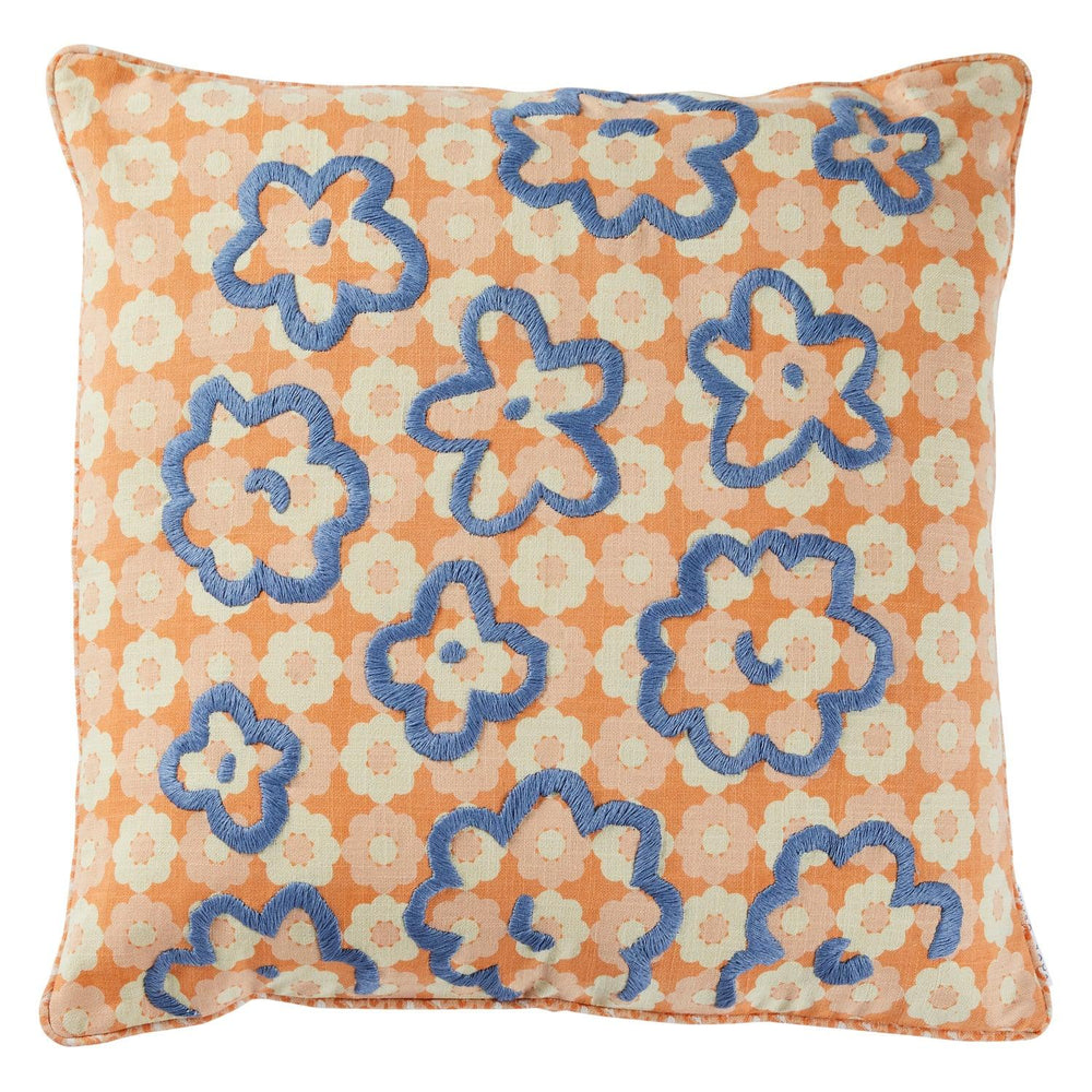 Bijou Embroidered Cushion - Sage x Clare - Rubys Home Store 