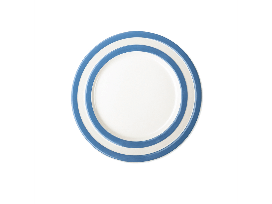 Cornishware Banded Large Dinner Plate - Cornish Blue