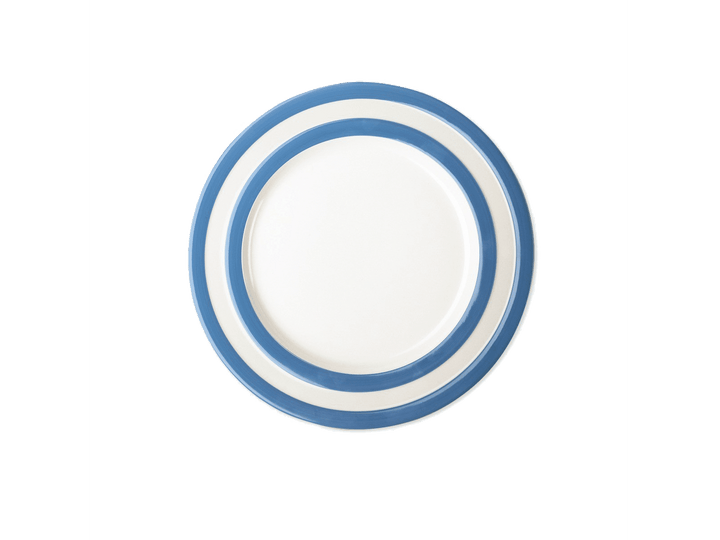Cornishware Banded Large Dinner Plate - Cornish Blue