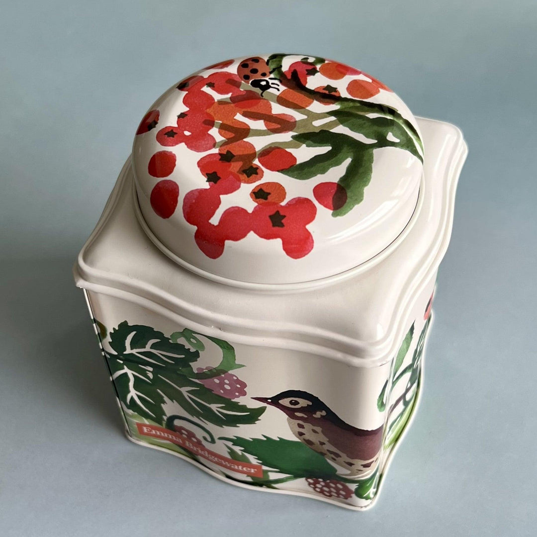 Emma Bridgewater Autumn Hedgerow Dome Lid Curved Tin Caddy - Rubys Home Store 