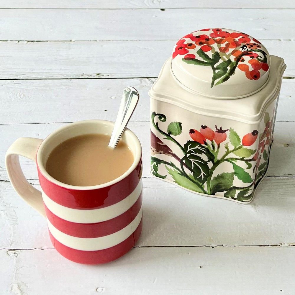 Emma Bridgewater Autumn Hedgerow Dome Lid Curved Tin Caddy - Rubys Home Store 