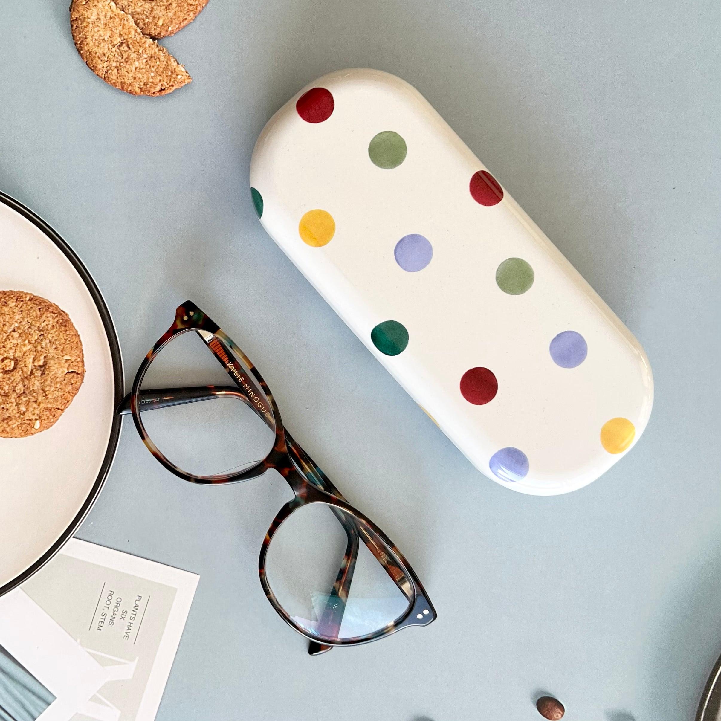 Polka dot cheap glasses case