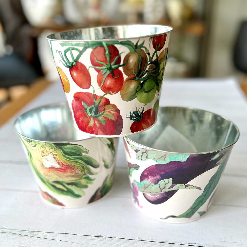 Emma Bridgewater Vegetable Large Plant Pots - Set Of 3 - Ruby's Home Store
