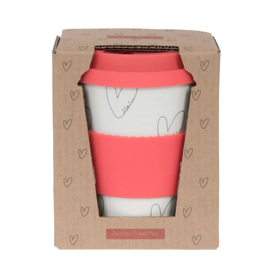 Hearts Bamboo Travel Mug - Sophie Allport - Rubys Home Store 